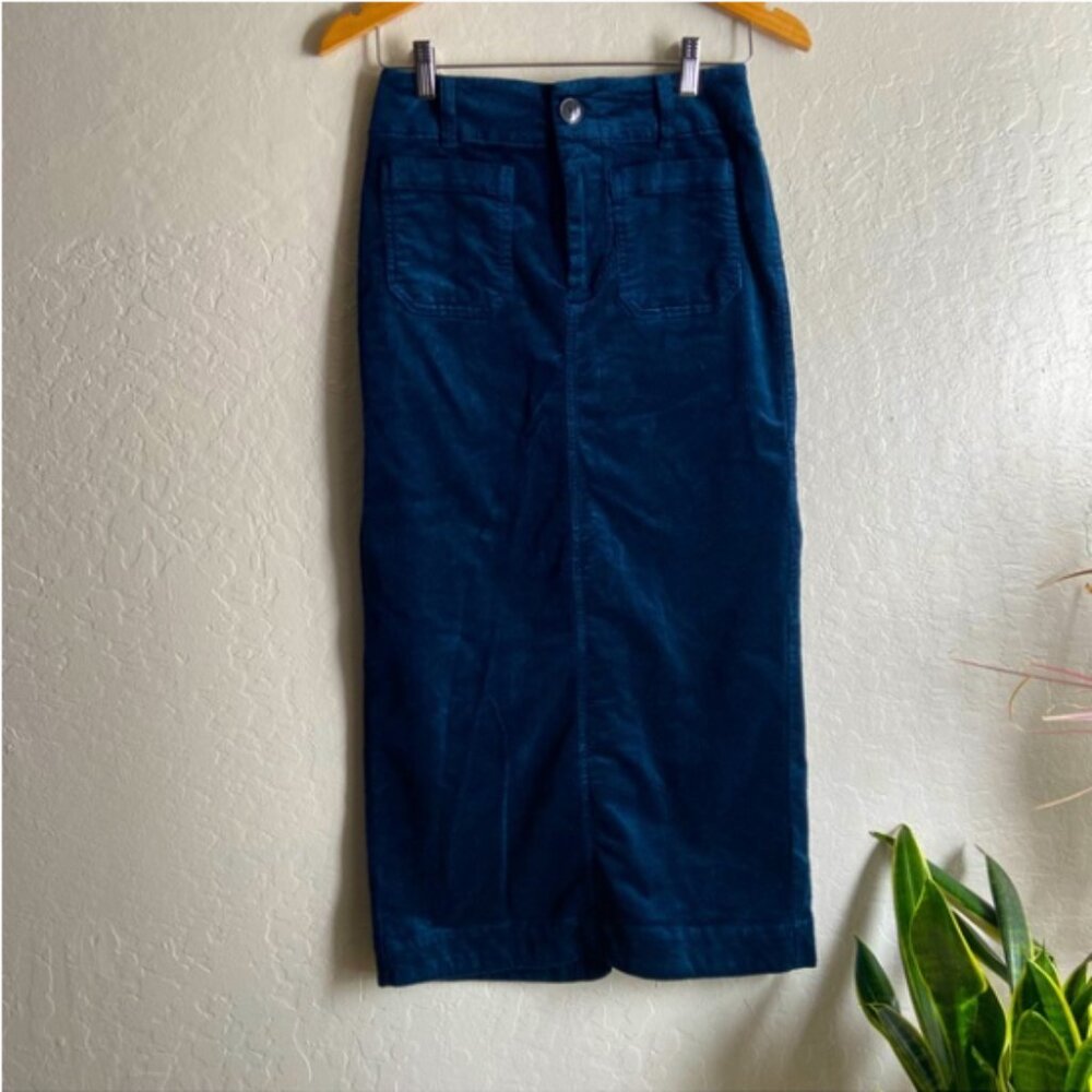 Anthropologie Maeve The Colette Corduroy Maxi Skirt Petite XS